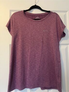 Columbia Women’s Heathered Mauve Short-Sleeve Active Tee